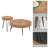  Chakyra 2 Piece Coffee Living Room Table Set with Wooden Growth Ring Tabletop
