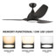 Albie 52'' Ceiling Fan with LED Lights-219325820