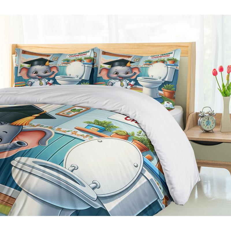 Ensemble de housse de couette en microfibre, Housse de couette pour grand lit et 2 taies décor