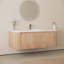 Meuble-lavabo de salle de bain mural 42 po avec lavabo en céramique Cararra Arcora