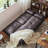 Janni Faux Leather Cushion Back Convertible Sofa with Cup Holder-2021814289-2030066210