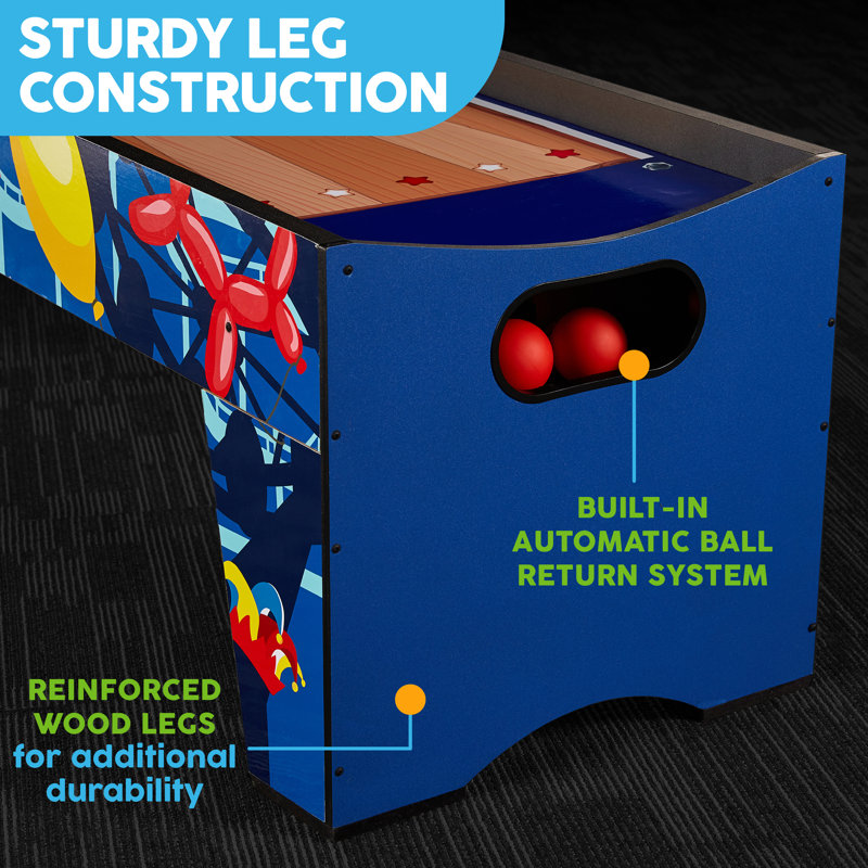Big Sky Blue 87" Roll and Score Arcade Game with Electronic Scorer