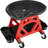 Stalwart Creepers Automotive Stool Chair - Mechanic Stool with Wheels and Tool Storage Tray