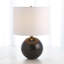 Lampe sphère en marbre - noir