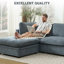 Oversized Down-Filled Modular Sofa With Ottomans-878750197-878750202