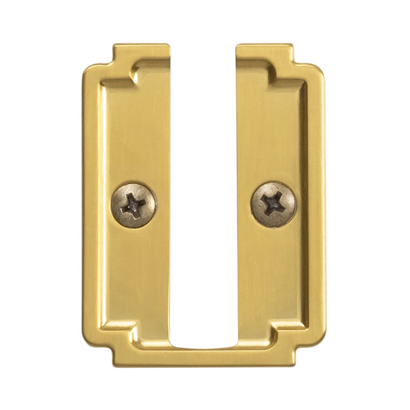 Coventry Collection Hook Backplate 1 Inch Center to Center, Brushed Golden Brass