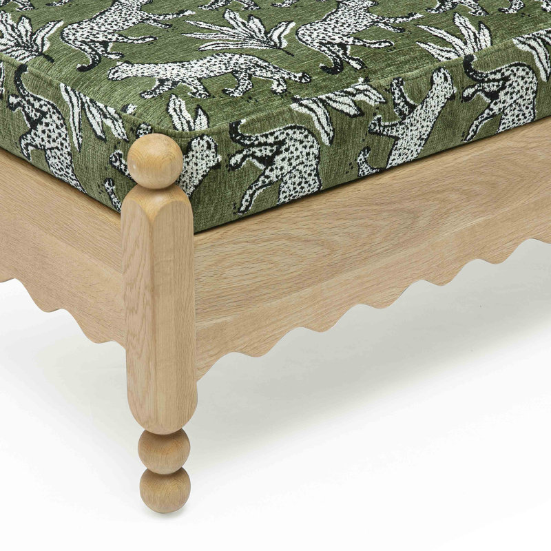 Banc en jacquard Thelma, Vert