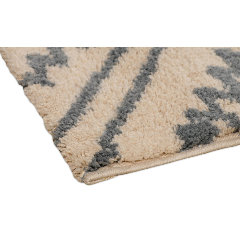 Malachi Geometric Shag Area Rug, Rectangle 160 x 230cm