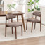 Chaise d'appoint rembourrée en bois massif-703115064