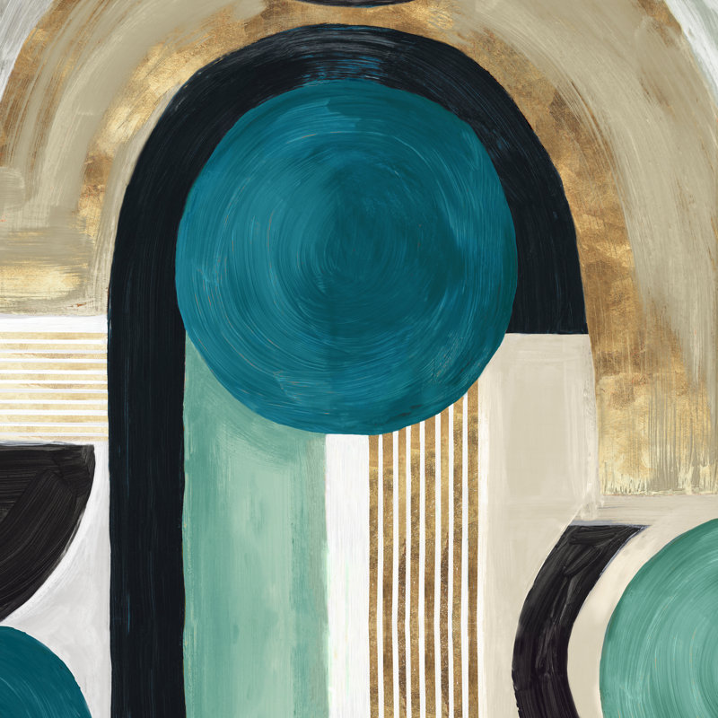 «Adorning Blocks II» par Eva Watts - reproduction sur toile tendue, H 12 po x l 12 po