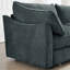 Chenille 4 places gris avec grands sièges larges, conception structurelle unique, rangement escamotable dans une assise douce et confortable, plusieurs tailles pour différentes configurations de maison, tiroir avec accoudoirs intégrés-1528541193