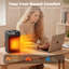 Chauffage d'appoint portatif en céramique de 1500 W avec thermostat manuel et commandes à bouton rotatif
