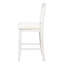 Ensembles de table de salle à manger en bois blanc rustique peu encombrants avec rangement pour la maison
