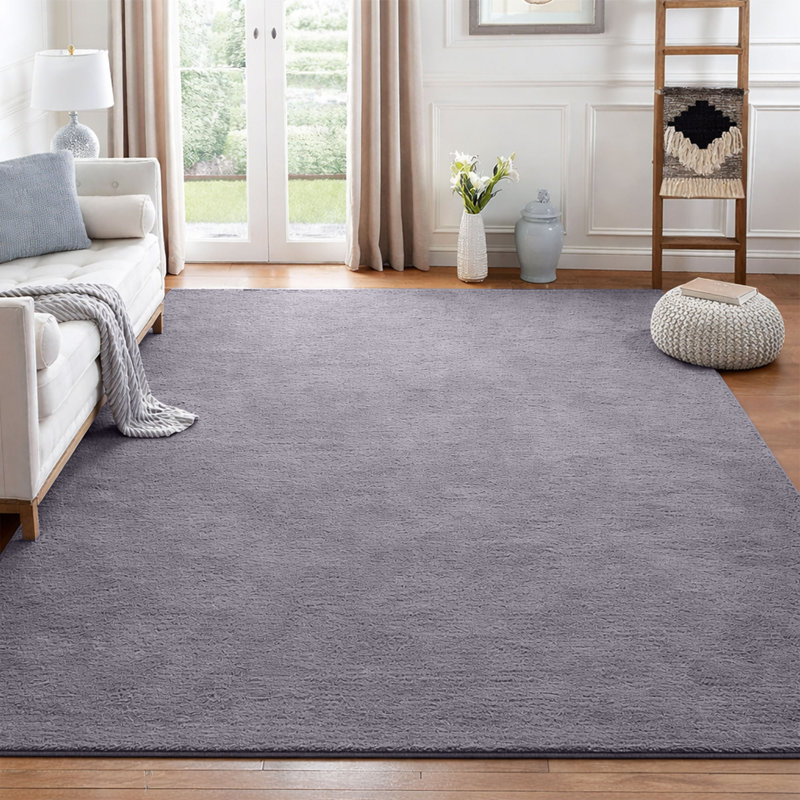 Shag Area Rug, GREY, 160 x 230 cm