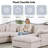 Aldora U Shape 6 Piece Sectional Sofa Cloud Couch With Removable Ottoman-1820578354