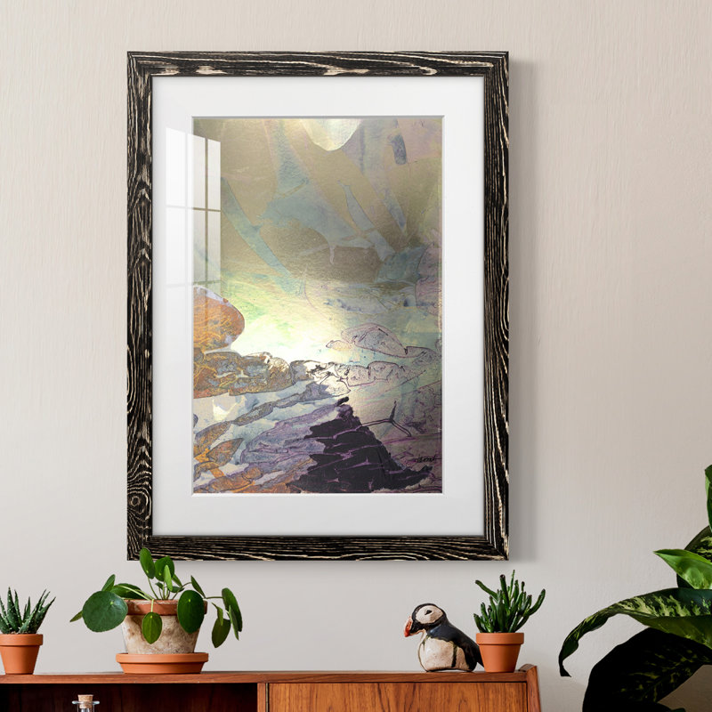Paysage encadré de qualité supérieure de Monet matte - prêt à accrocher, H 20 po x l 17 po x P 1 po, Cadre noir