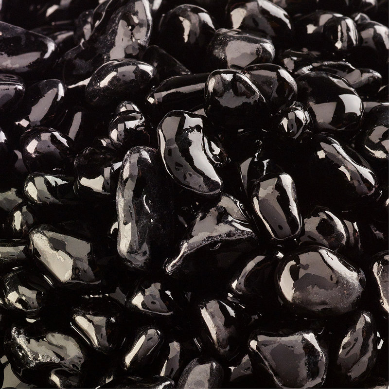 10 Lb. Fire Glass, Midnight Black