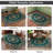 6x9 ft Butterfly Rug for Living Room, Low Pile Throw Rugs with Rubber Backing Washable Non Slip Modern Large Area Rug for Bedroom Dining Room, Dark Green-121886478-118085077