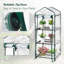 Mini Greenhouse,Small Plant Greenhouses,With Transparent Plastic PVC Cover, Indoor outdoor tent garden greenhouse (51 x 45 x 130cm)