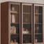 Bibliothèque de haute qualité en noyer noir