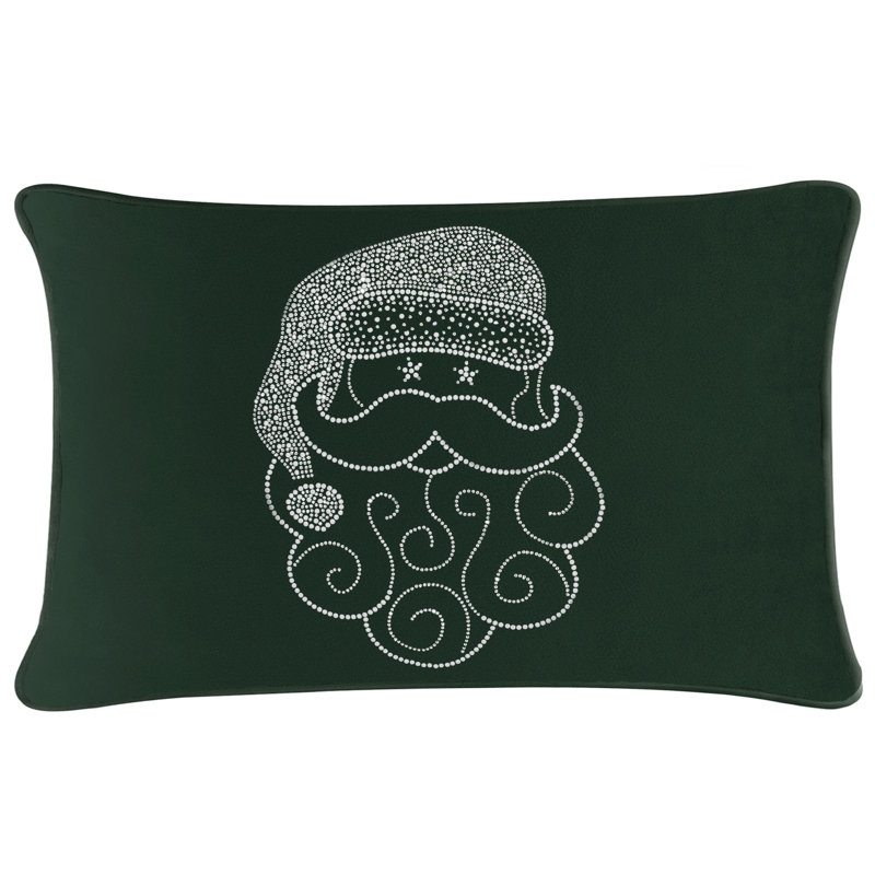 Coussin Sparkles Home Conception de Noël des Fêtes | Insertion de plumes | Lavable à la machine, Velours émeraude