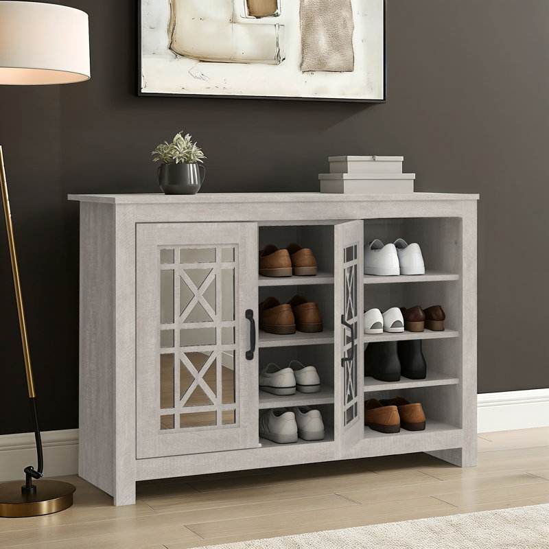 Isadora 12 Pair Shoe Storage Cabinet