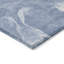 Tapis bleu / blanc en polyester abstrait tissé à la machine à motif abstrait rectangulaire 1 pi 8 po x 2 pi 6 po Lummus-896643283