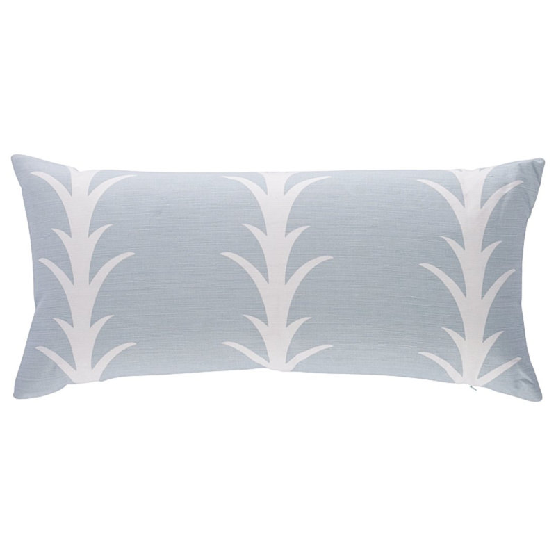 Coussin à rayures Schumacher x Celerie Kemble, Ciel