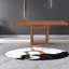 Table de salle à manger extensible en noyer avec cadre en MDF, design moderne pour la cuisine