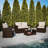 Accomac 4 Piece Patio Set with Back Pillows and Seat Cushions-1464089894-1464089893