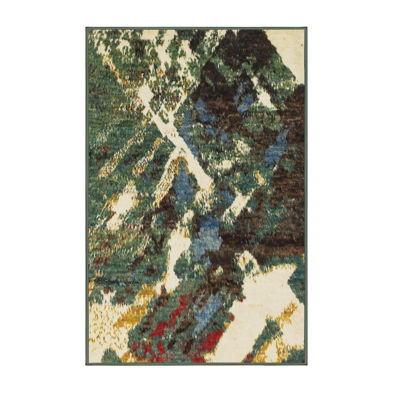 Abstract Indoor Rug, Runner 2' x 5'