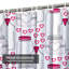 Mignon rideau de douche avec 12 crochets-1274655242