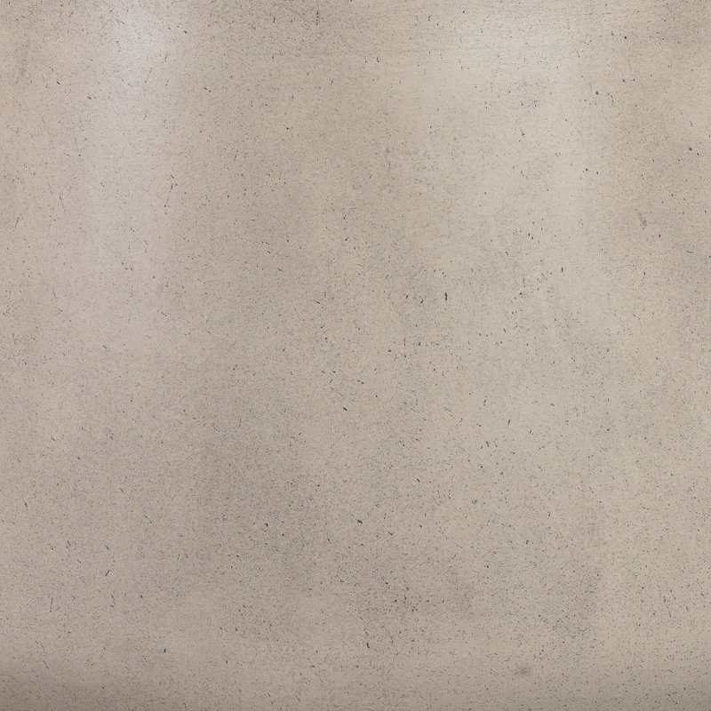 Pot à fleurs Améthyste moyen rond en béton blanc léger pour intérieur et extérieur, design minimaliste moderne, durable et facile à entretenir.