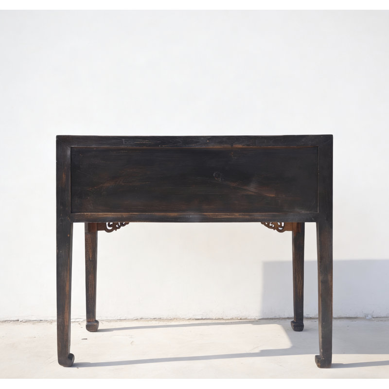 Antique Chinese 40" Three-Drawer Console Table