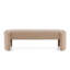 Banc long et élégant en forme de repose-pieds