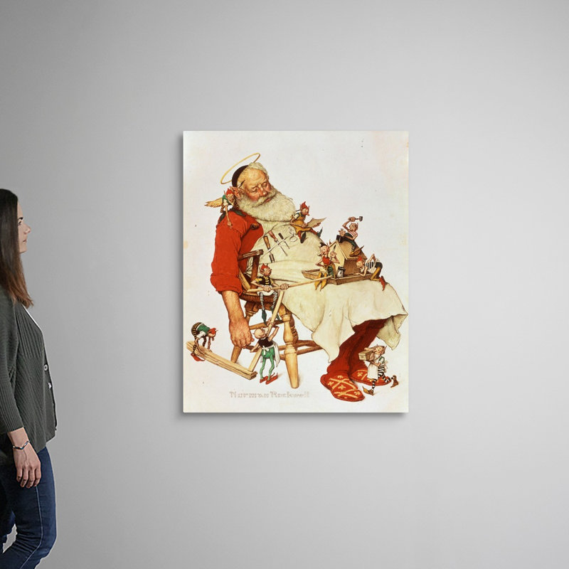 Art mural sur toile Norman Rockwell, H 45 po x l 36 po x P 1,25 po, Toile tendue