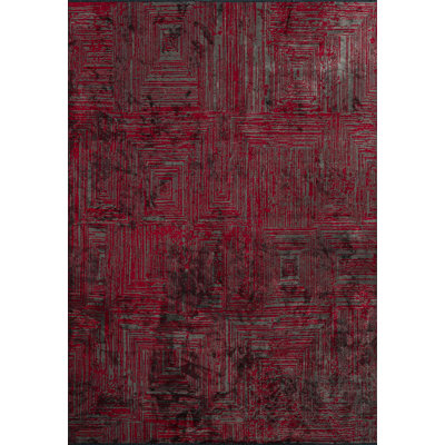 Tapis traditionnel à motif géométrique