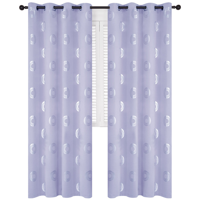 Queanna Blackout Curtain Pair, 55cm Width x 229cm Drop