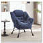 Chaise paresseuse en tissu avec repose-pieds Flannelette-662145494