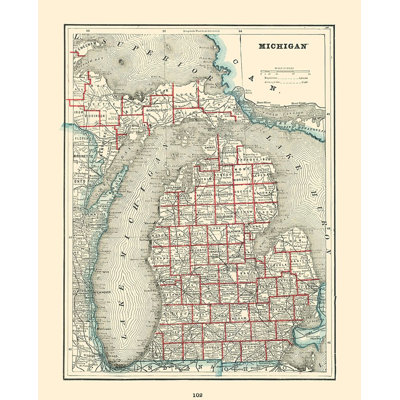 " Michigan - 1893 " by Rathbun