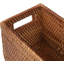  Panier de toilette en rotin pour salle de bain, brun