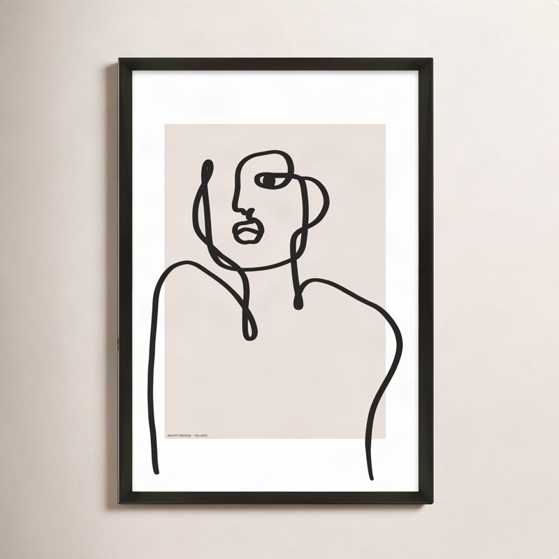 Figure And Form 1 Print by Romina Gadler, Black Framed Paper, 20" H x 14" W x 1.25" D