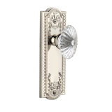 Grandeur Parthenon Plate Single Dummy with Burgundy Crystal Door Knob