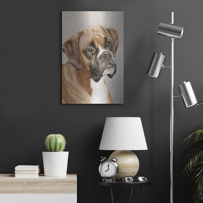 «Boxer» par Janet Pidoux, H 24 po x l 16 po