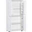 Tall And Wide Bathroom Floor Storage Cabinet, Bathroom Storage Unit, Freestanding Cabinet With 4 Doors, Adjustable Shelves