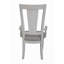 Light Grey Padded Arm Chair (Set Of 2)