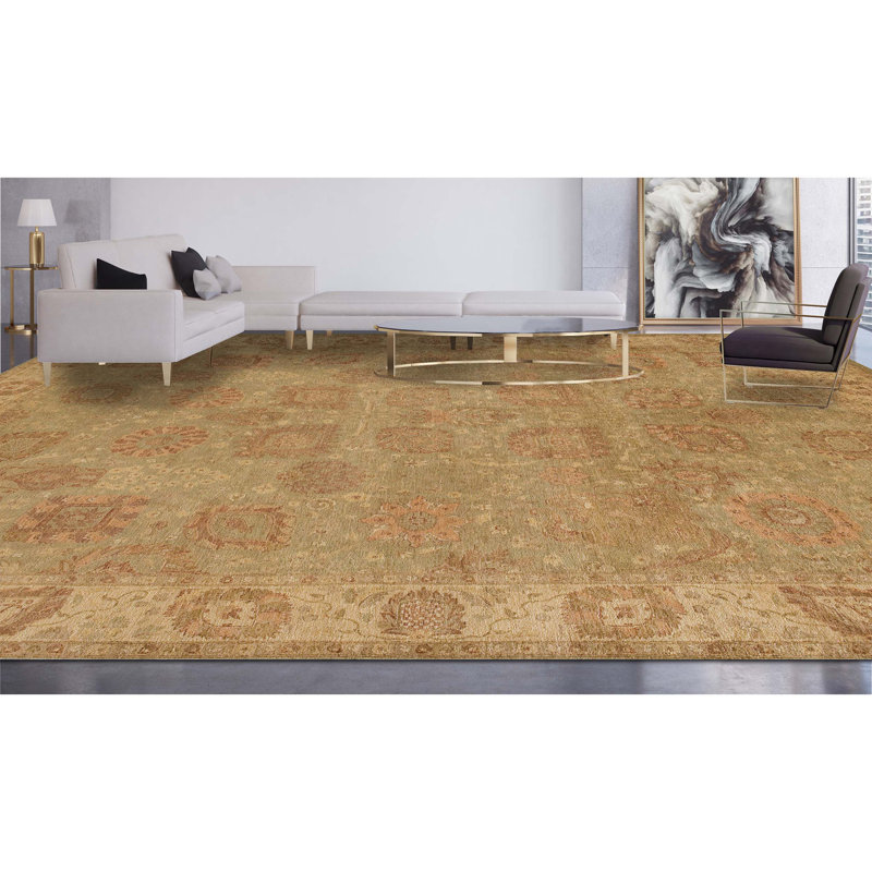 Wool Oriental Area Rug, Rectangle 12' x 24'
