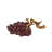 Cole And Grey Polystone Grape Fruit Decorative Sculpture With Gold Stem