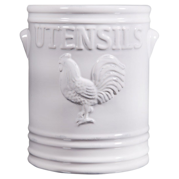 Ceramic / Porcelain Round Utensil Crock