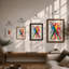 Figures in Motion Modern - Framed Print-2065474588-2065474584